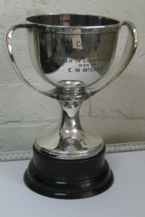 Mrs Prices Cup U14 Champion, 1918 <br/>awarded to E W McCann.